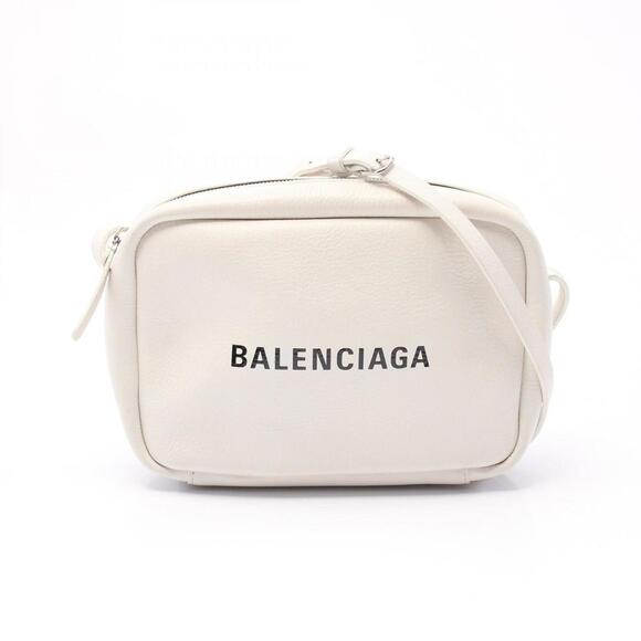 BALENCIAGA White Leather Shoulder Bag - Picture 1 of 10